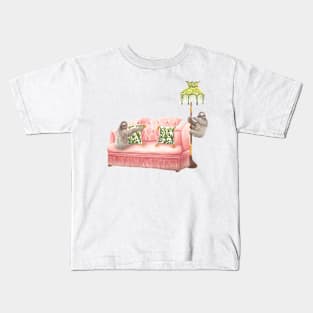 Vintage sloth and friend Kids T-Shirt